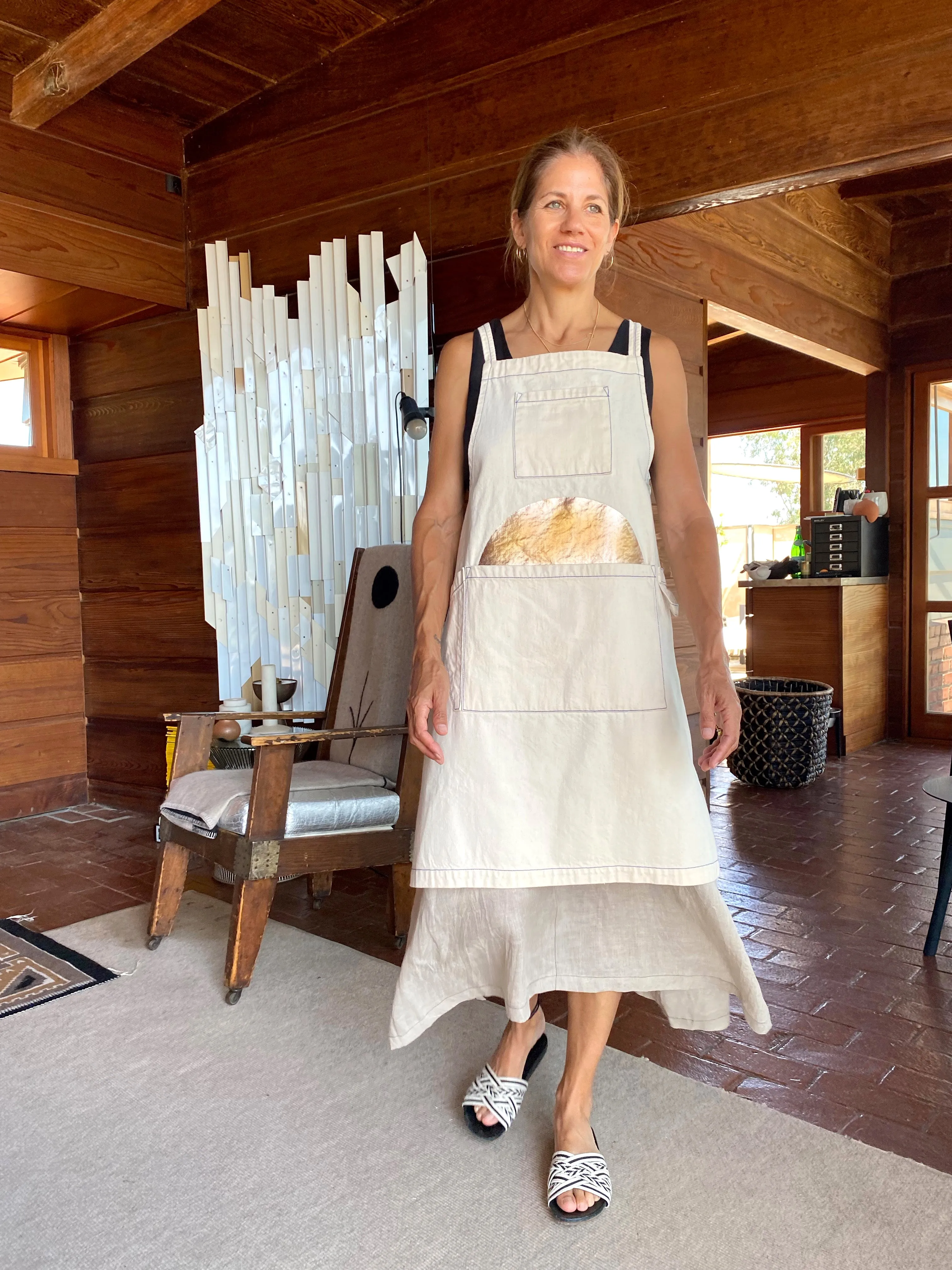 Rising Sun Worker's Apron sold by Flora Animalia product image thumbnail 5