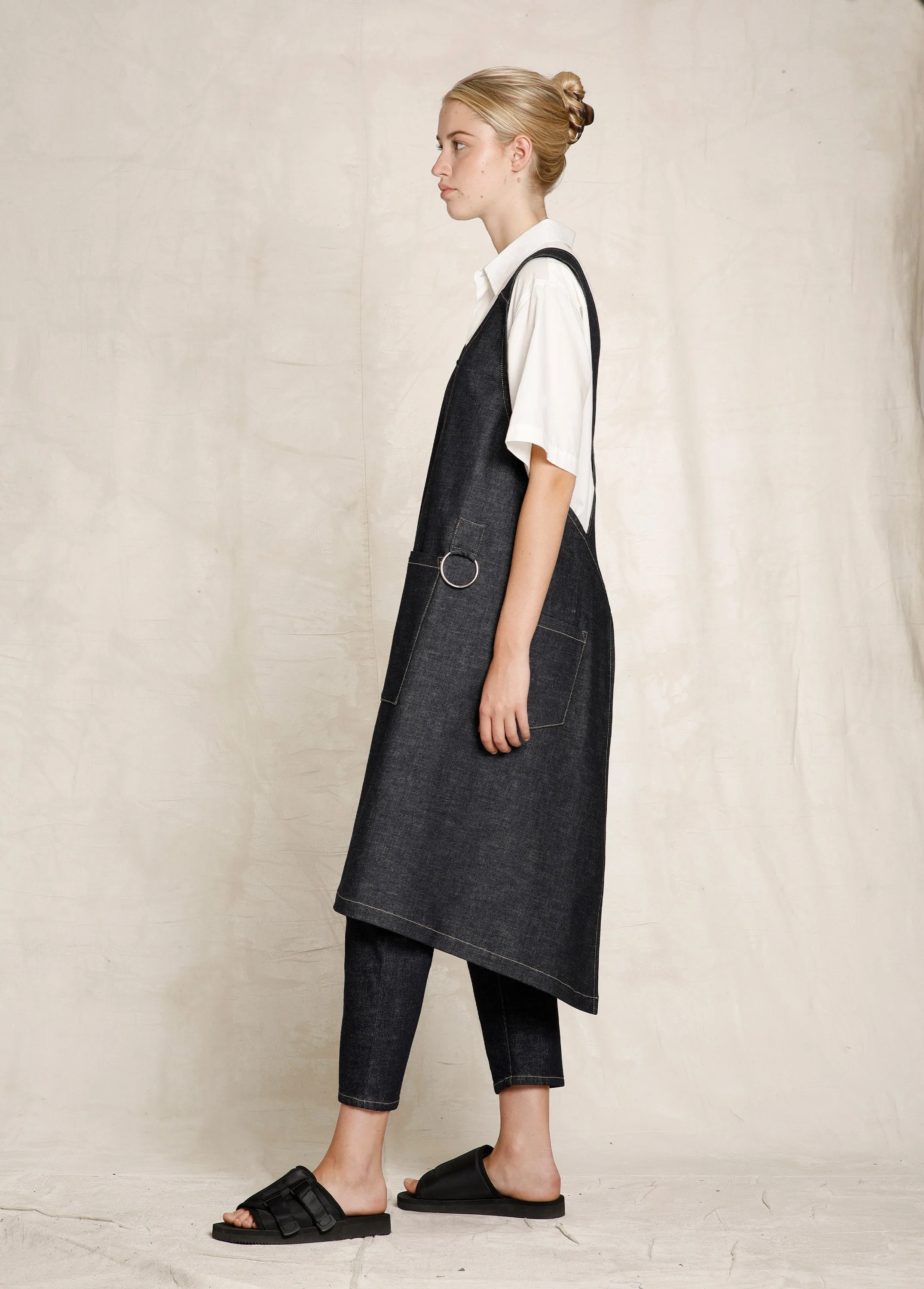 Denim Harvest Apron sold by Flora Animalia product image thumbnail 3