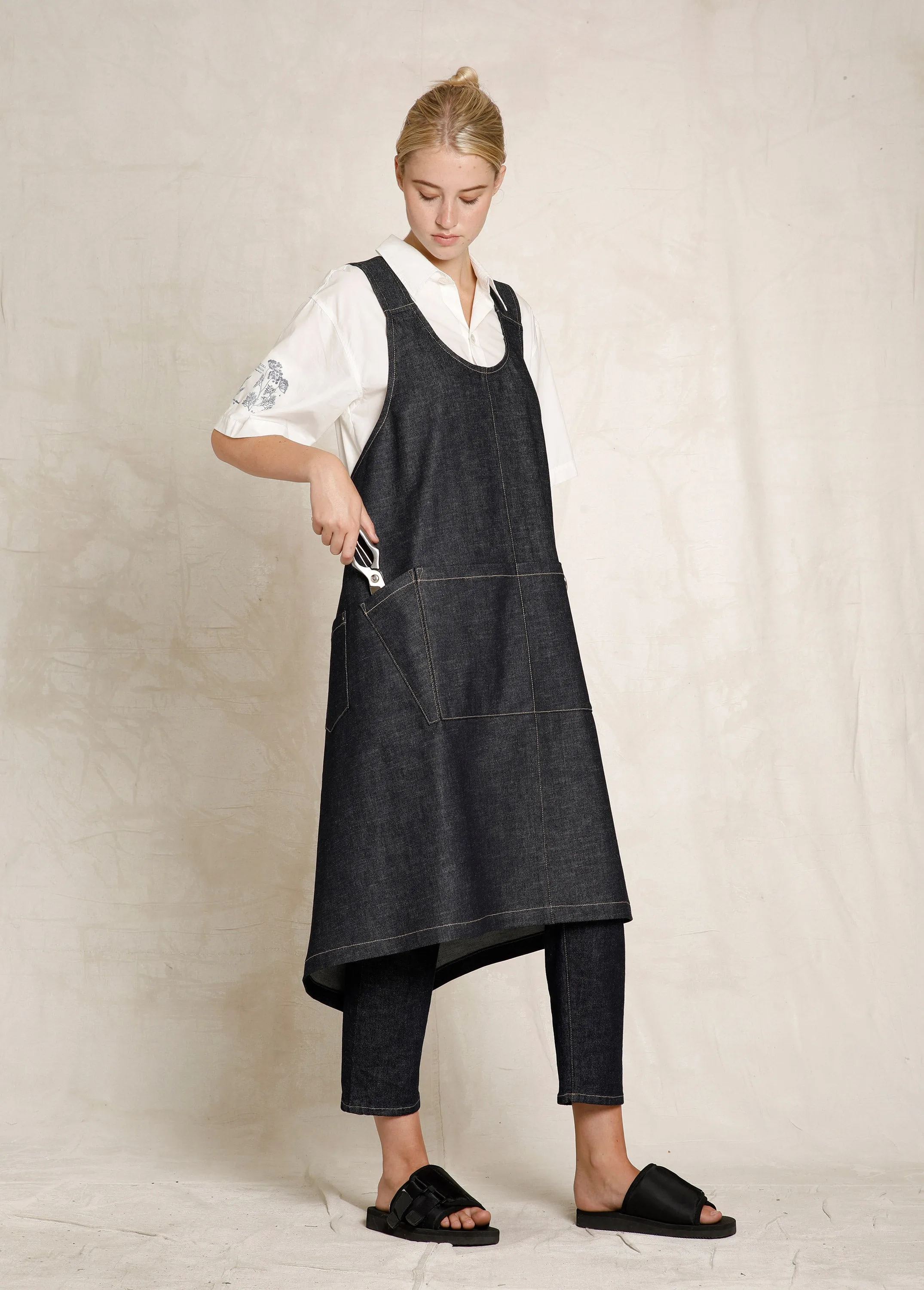 Denim Harvest Apron sold by Flora Animalia product image thumbnail 2