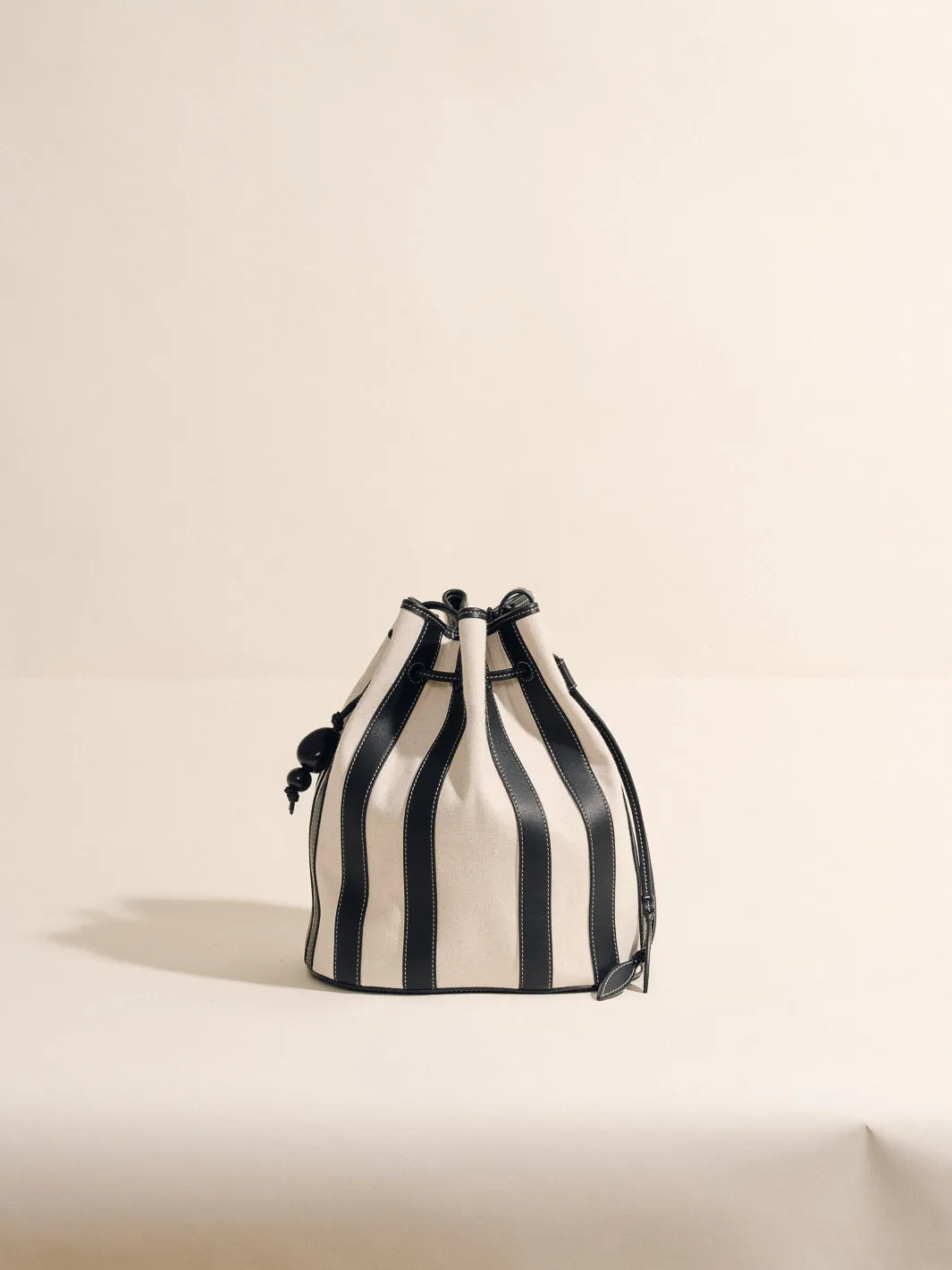 The Extra Large Drawstring in Striped Canvas sold by Hunting Season