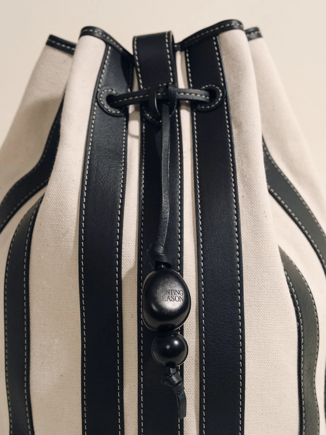The Extra Large Drawstring in Striped Canvas sold by Hunting Season product image thumbnail 5