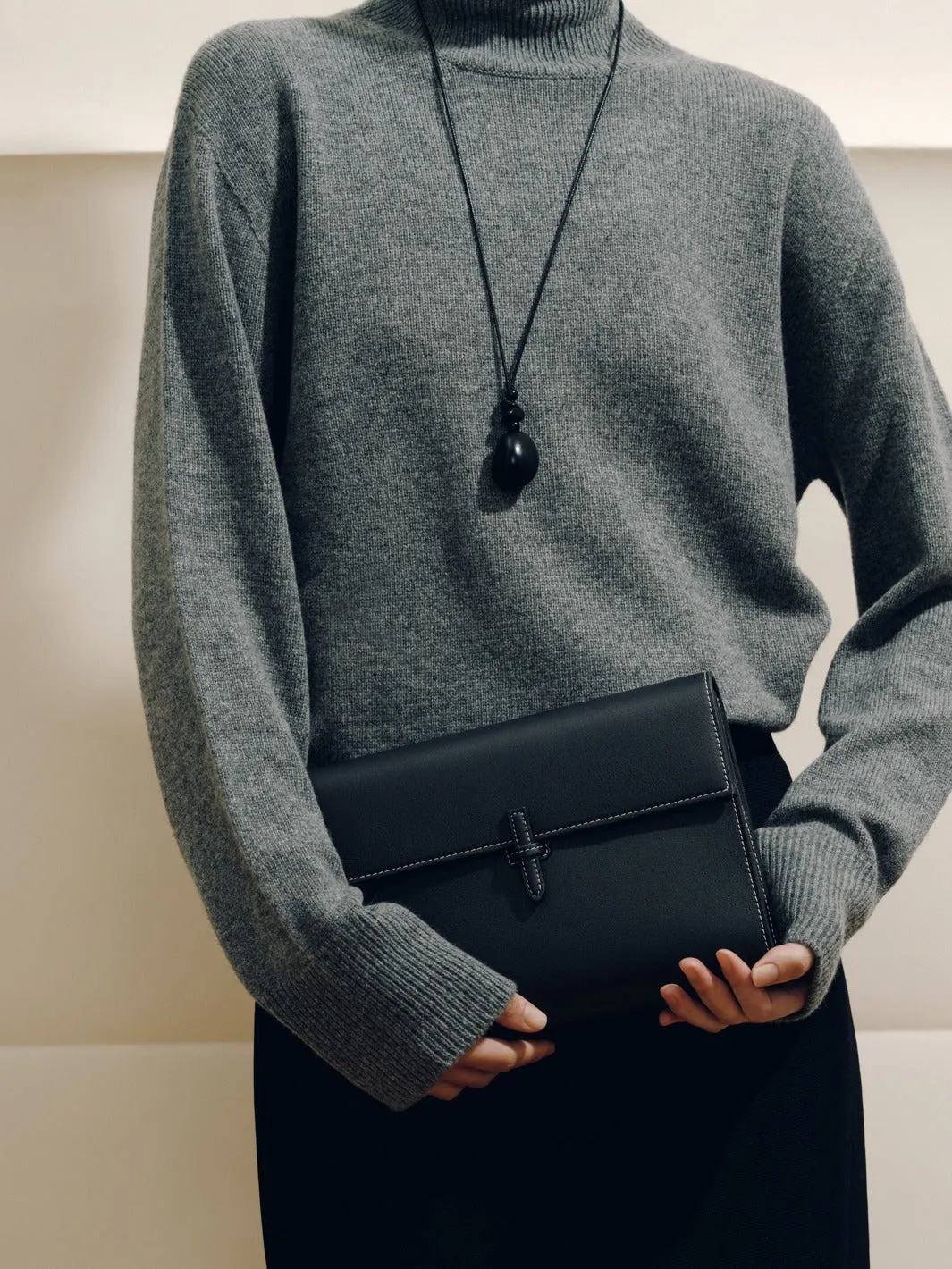 The Large Soft Clutch in Nappa sold by Hunting Season product image thumbnail 4