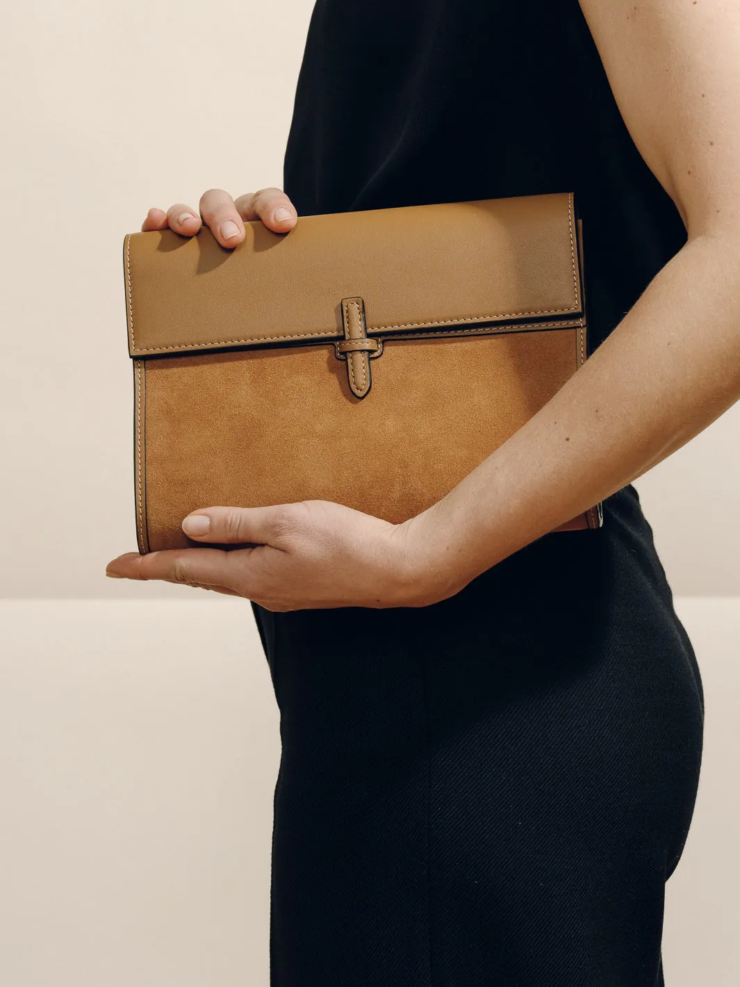 The Large Soft Clutch in Suede sold by Hunting Season product image thumbnail 4