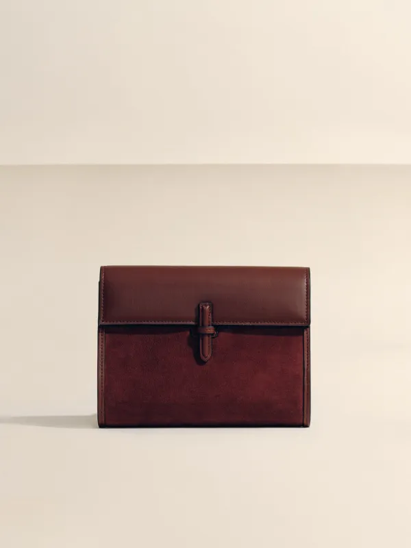The Small Soft Clutch in Suede sold by Hunting Season