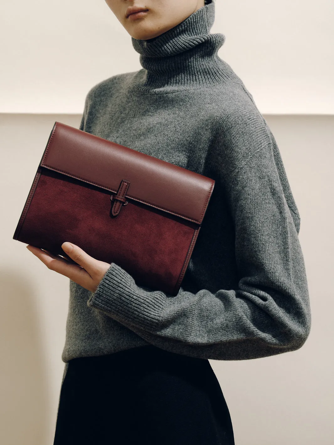 The Large Soft Clutch in Suede sold by Hunting Season product image thumbnail 4