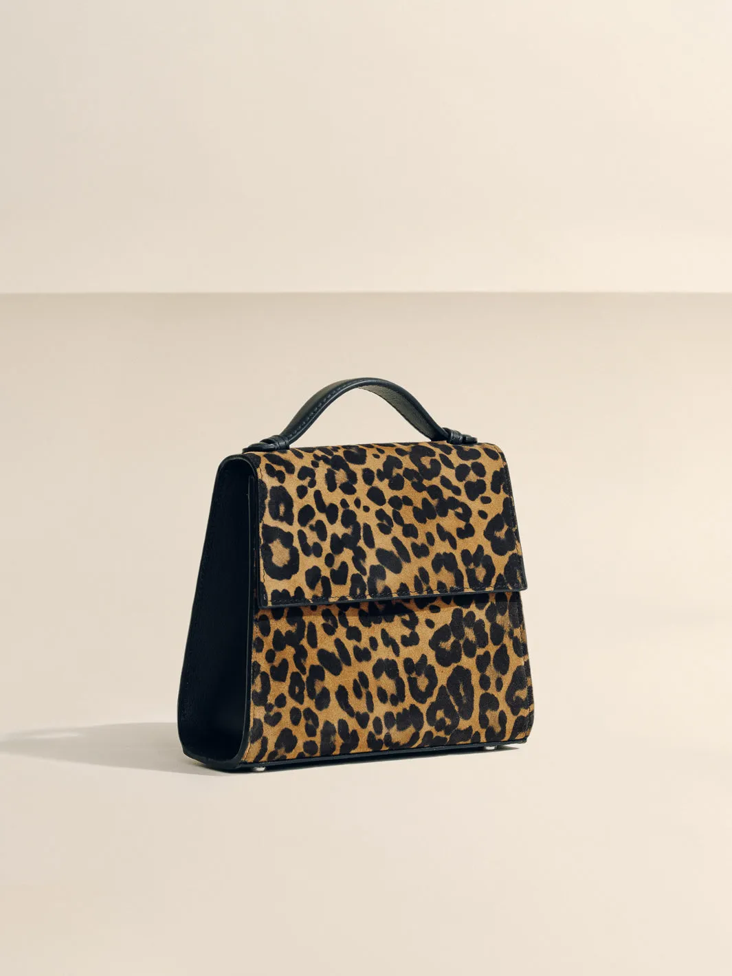 The Small Top Handle in Leopard Suede sold by Hunting Season product image thumbnail 3