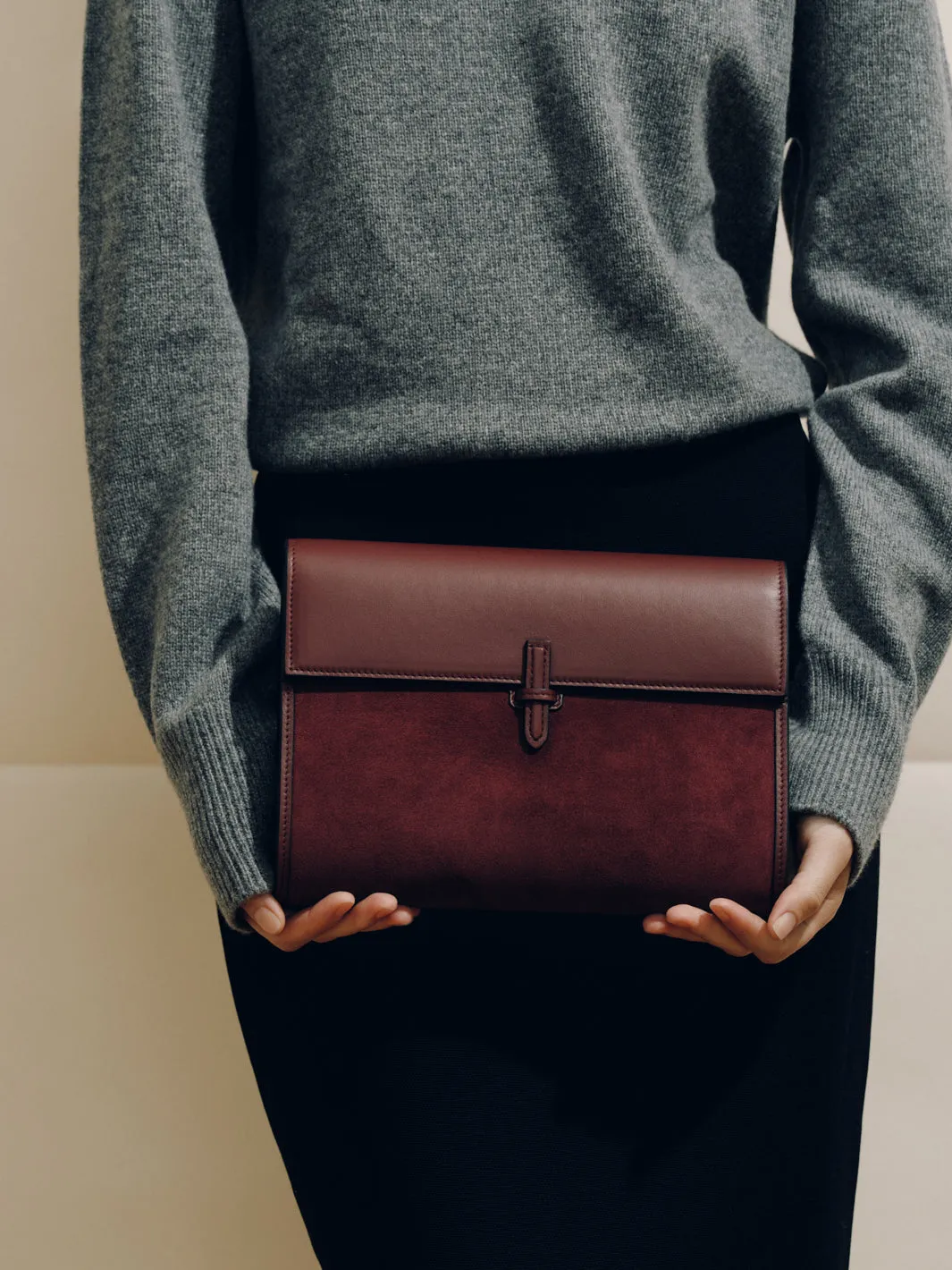 The Large Soft Clutch in Suede sold by Hunting Season product image thumbnail 2