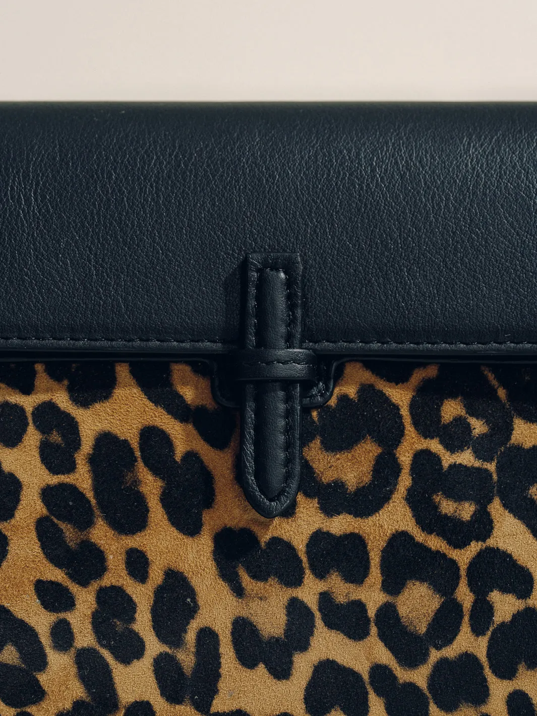 The Small Soft Clutch in Leopard Suede sold by Hunting Season product image thumbnail 3