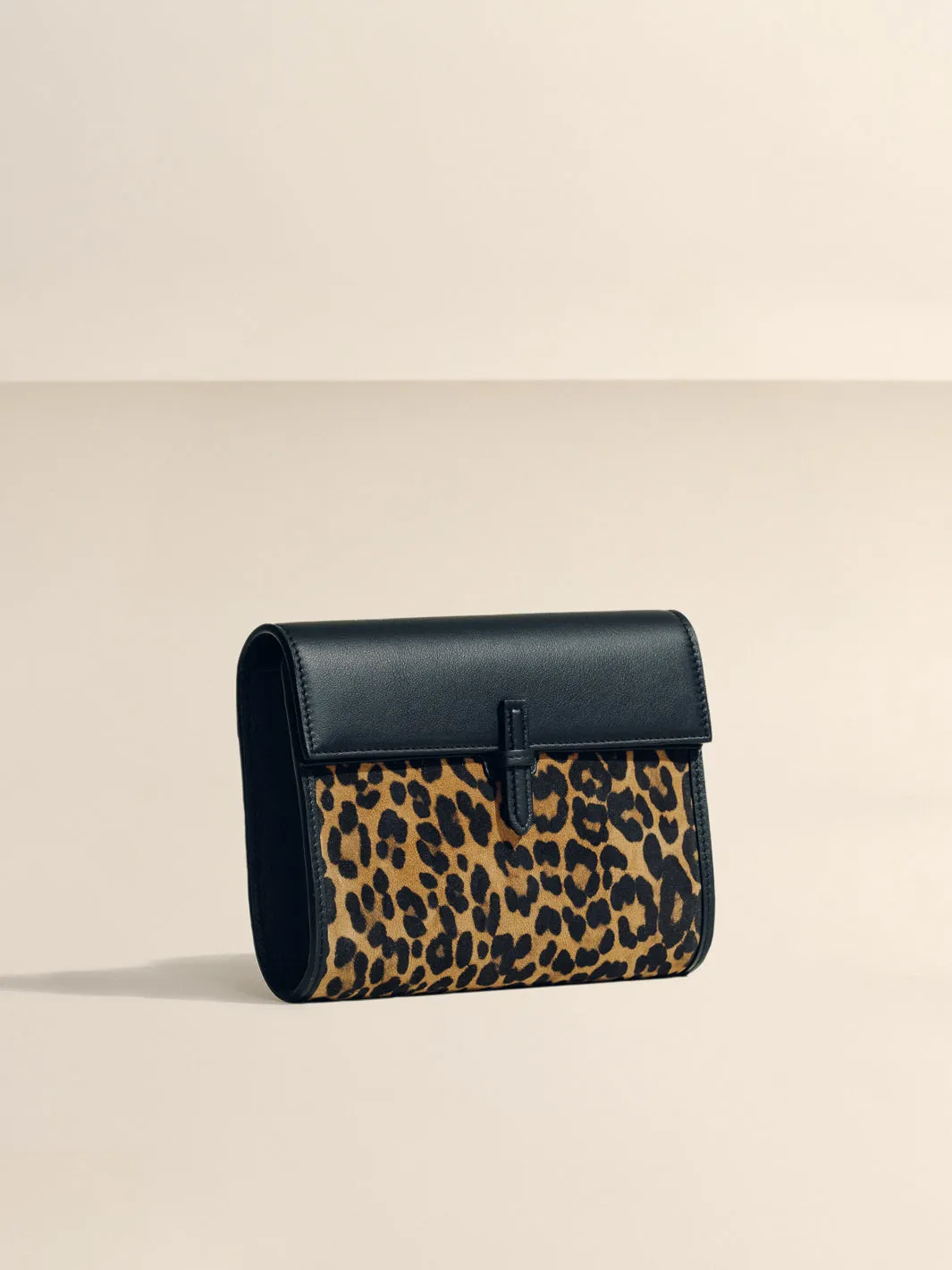 The Small Soft Clutch in Leopard Suede sold by Hunting Season product image thumbnail 2