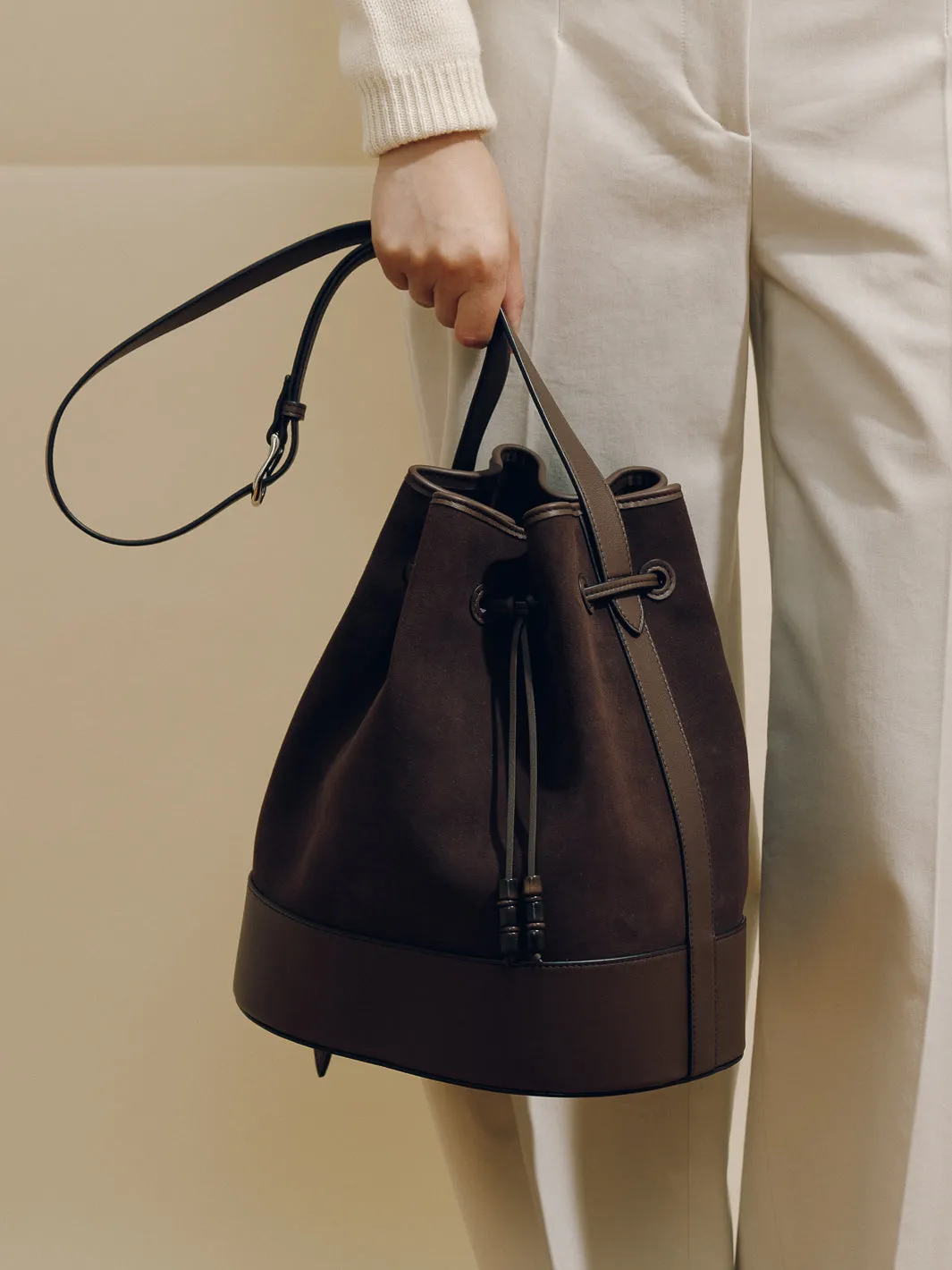 The Extra Large Drawstring in Suede sold by Hunting Season product image thumbnail 2