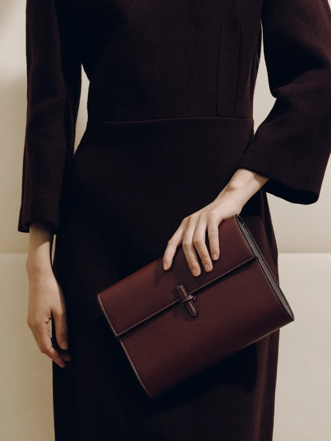 The Large Soft Clutch in Nappa sold by Hunting Season product image thumbnail 3