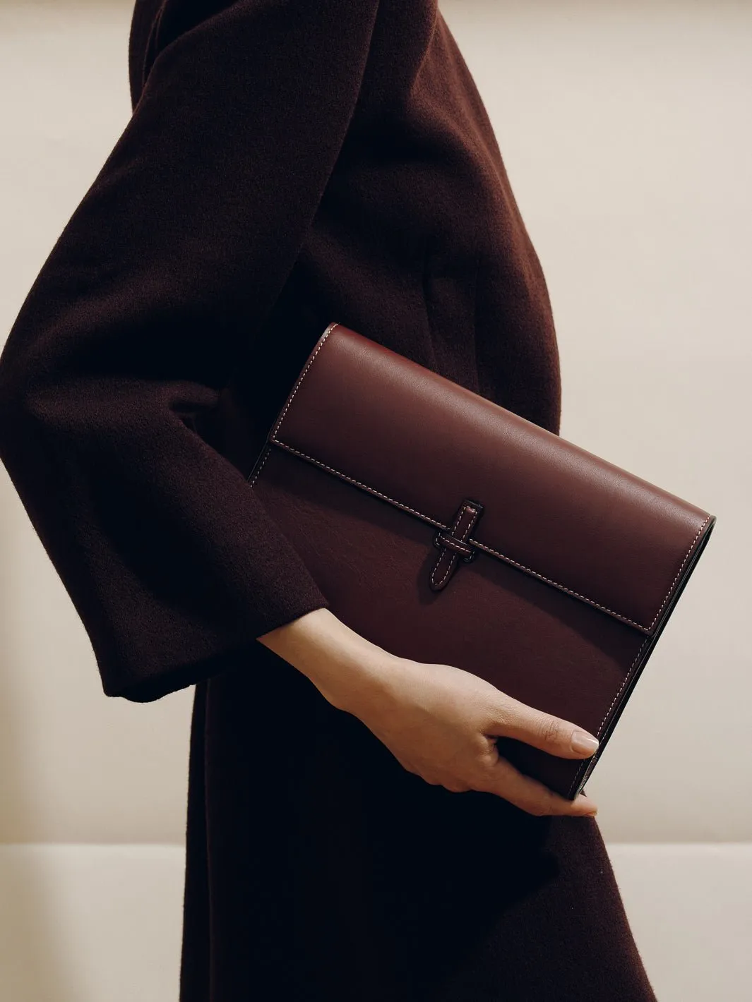 The Large Soft Clutch in Nappa sold by Hunting Season product image thumbnail 2