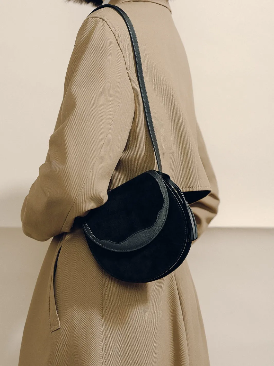 The Small Western Trim Saddle in Suede sold by Hunting Season product image thumbnail 2