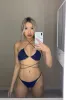 Violet in Midnight Blue Lace Top sold by Ivy Swimwear