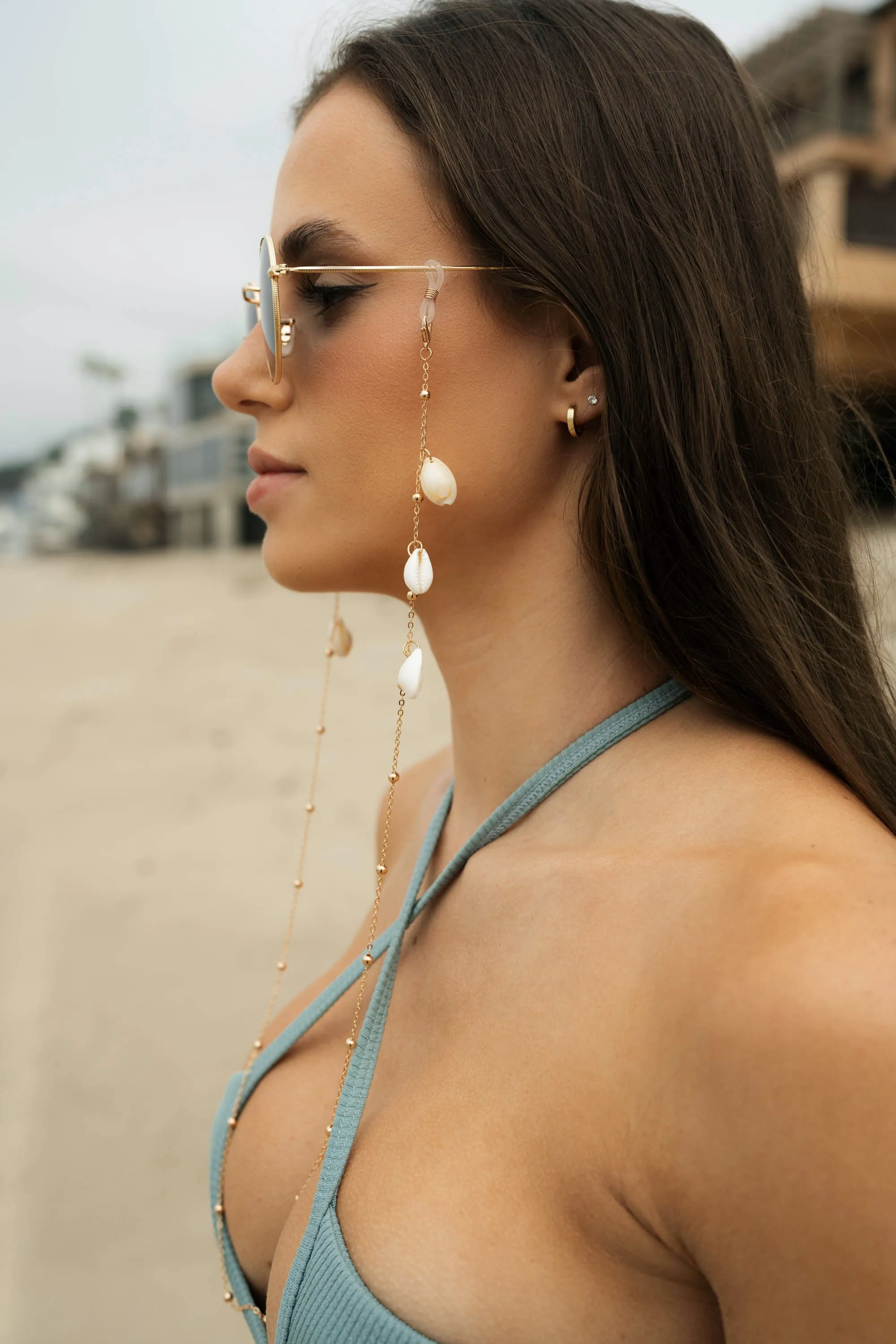 Rae Gold Sunglasses Chain sold by Ivy Swimwear product image thumbnail 3