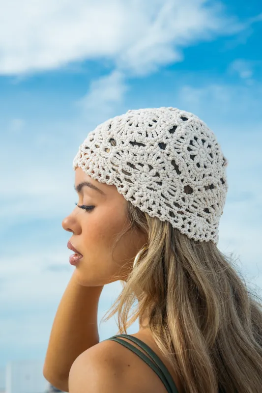 Jordan Crochet Hat made by Ivy Swimwear