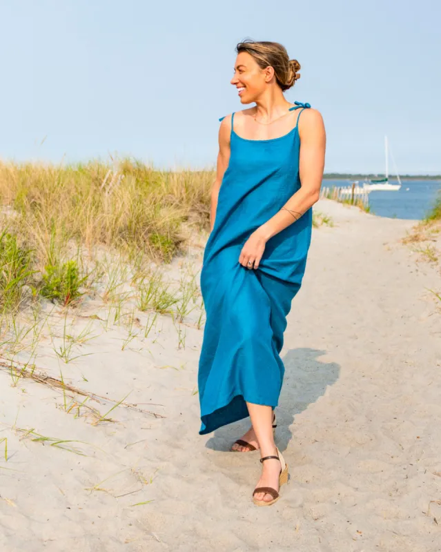Pacific Linen Maxi Dress sold by Line in the Sand