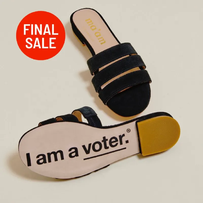 CJ Sandals - I am a voter. sold by Ma'am Shoes