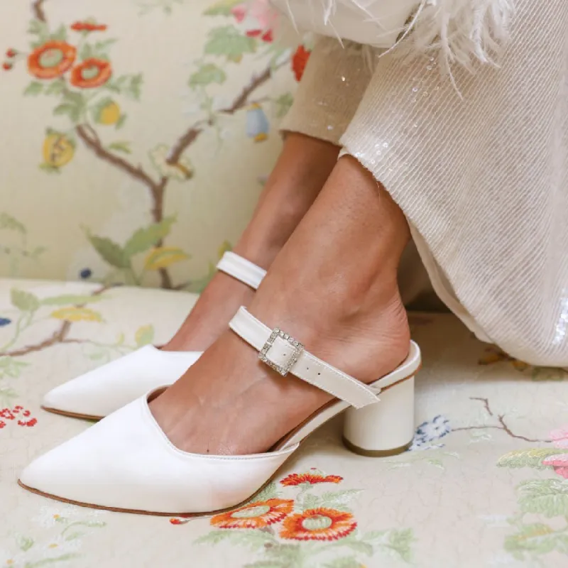 Ruth Heel - Bridal Cream sold by Ma'am Shoes