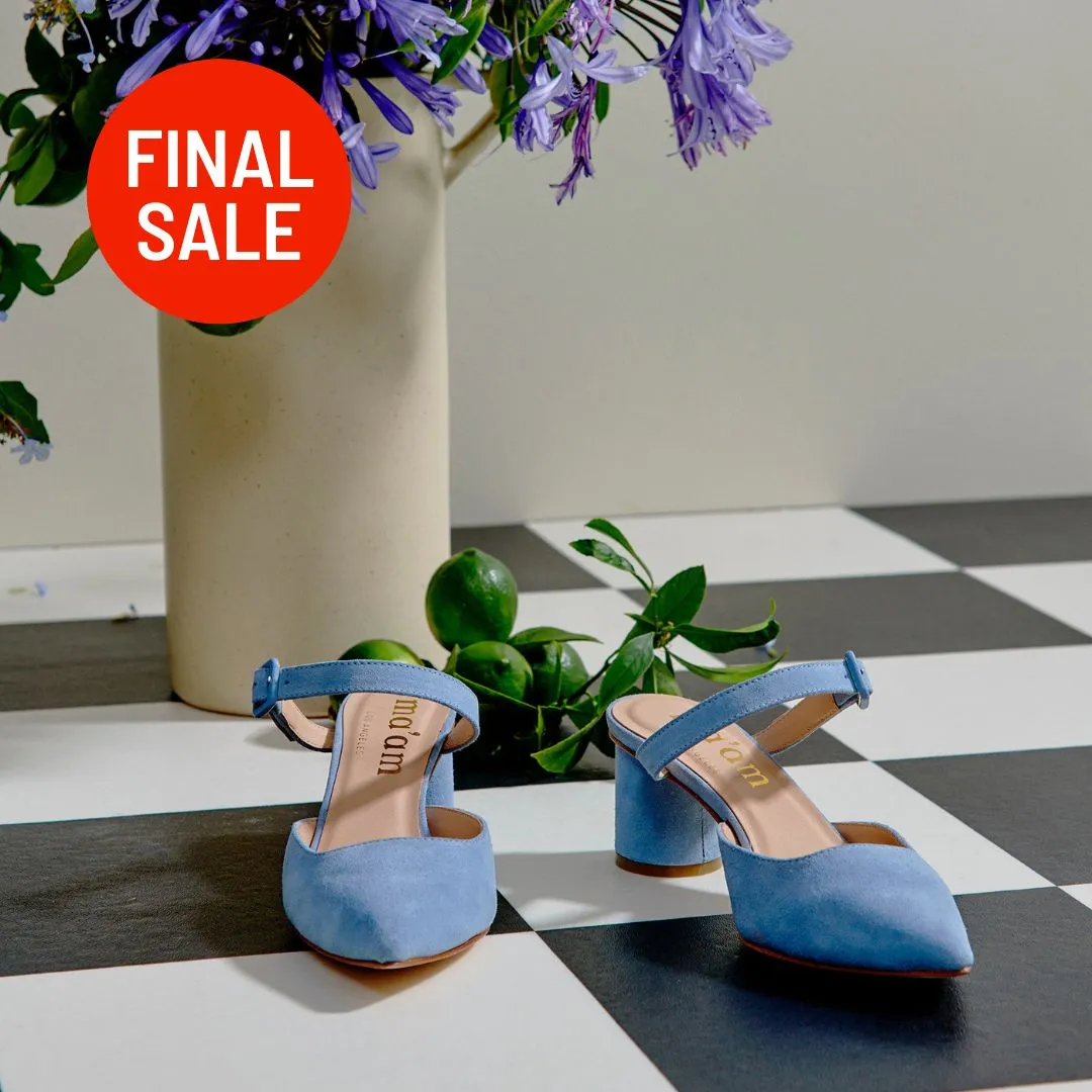 Ruth Heels - Sky sold by Ma'am Shoes