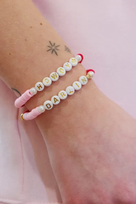 Howdy Inspirational Beaded Bracelet sold by Mulberry and Grand