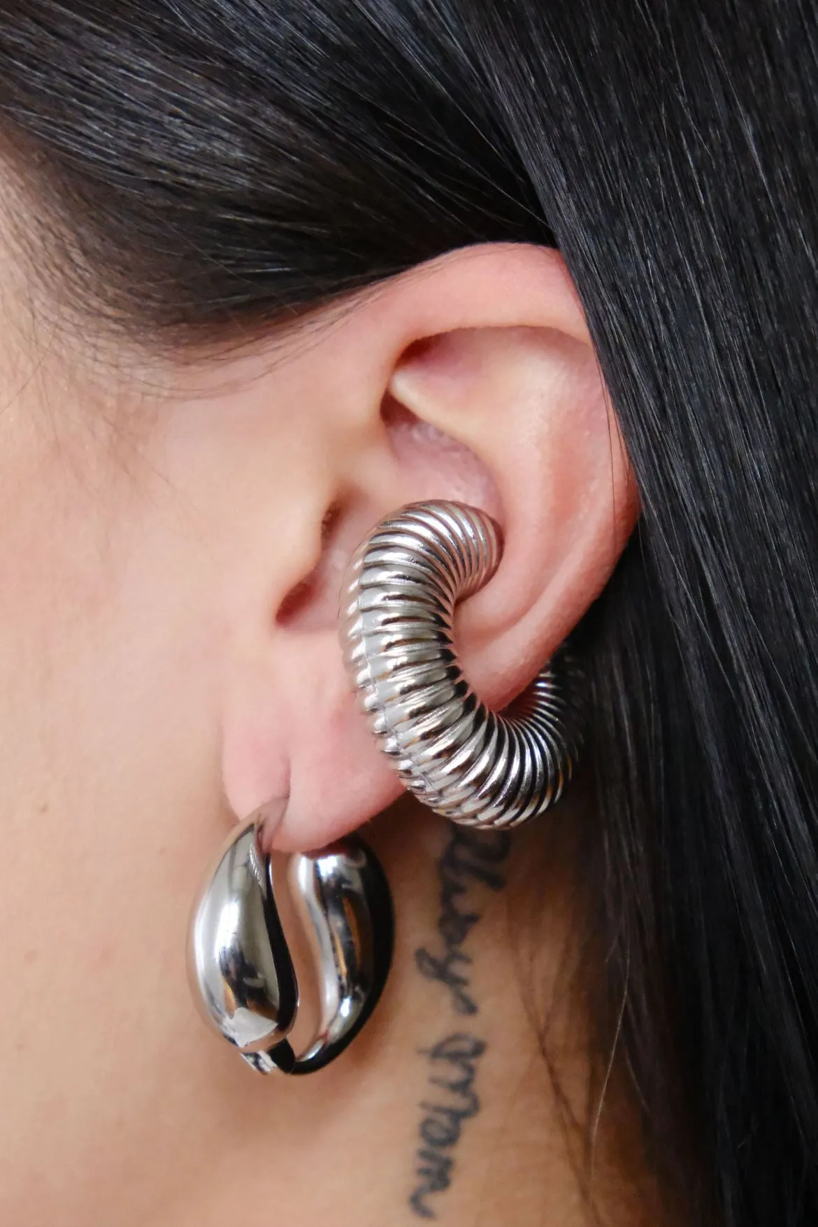 Chunky Ribbed Ear Cuff sold by Mulberry and Grand