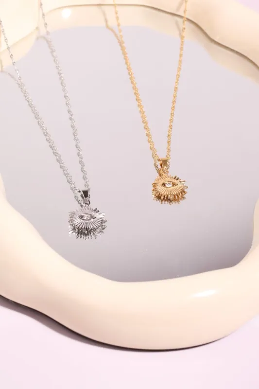 Evil Eye Starburst Necklace sold by Mulberry and Grand