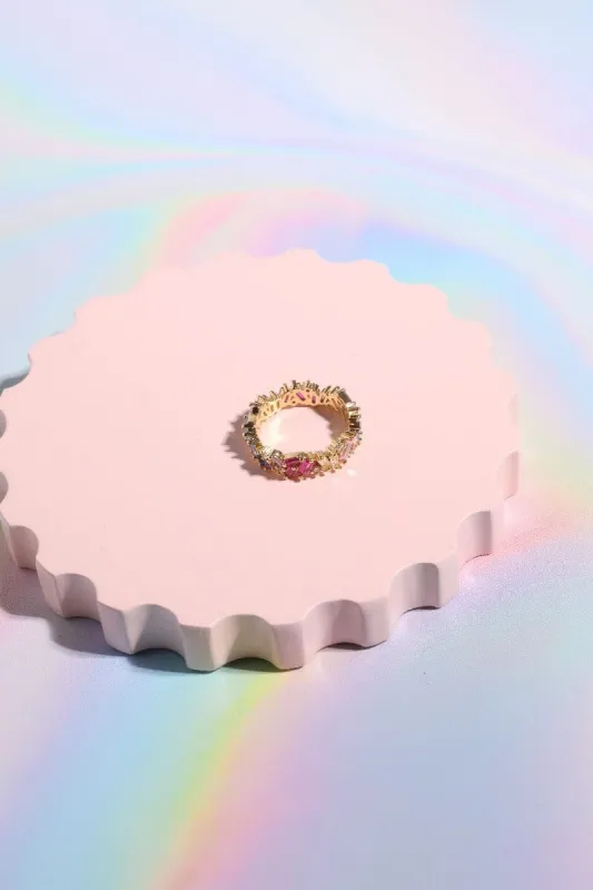 The Parfait Baguette Stacking Ring sold by Mulberry and Grand