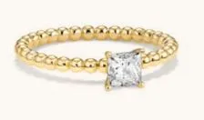 Crystal Beaded Sterling Silver Ring sold by Mulberry and Grand