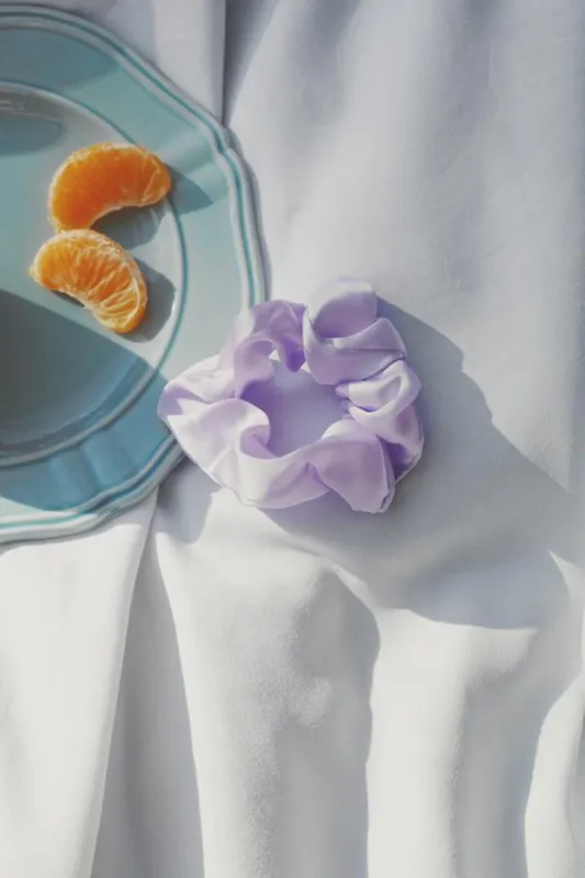 Satin Scrunchie sold by Mulberry and Grand