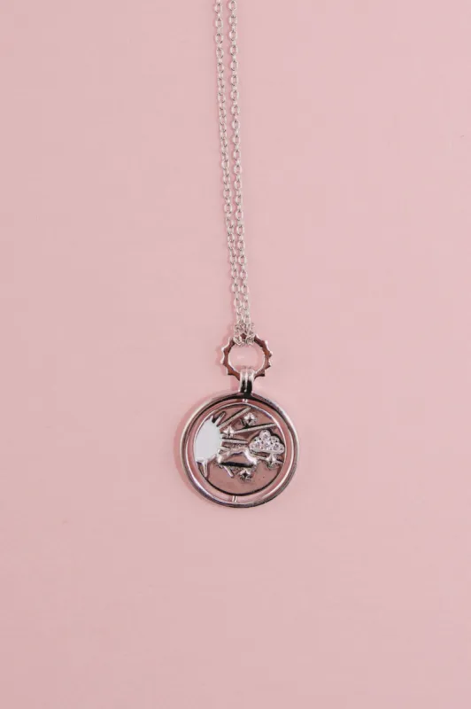 Sunny Skies Spinning Pendant Sterling Silver Necklace sold by Mulberry and Grand