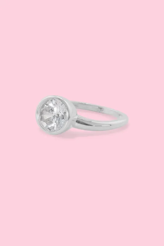 Spotlight Sterling Silver Ring made by Mulberry and Grand
