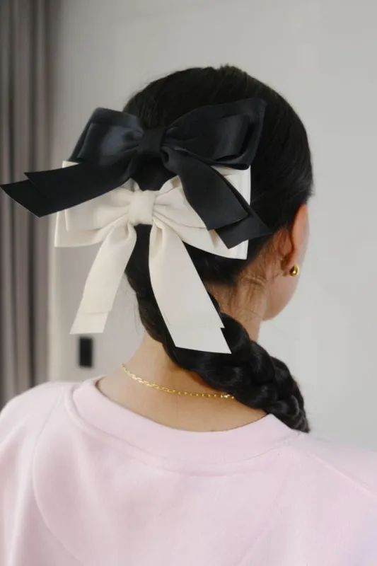 Lia Bow Hair Clip sold by Mulberry and Grand