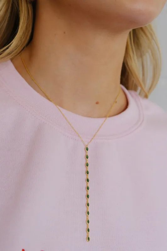 Nevaeh Drop Sterling Silver Necklace sold by Mulberry and Grand