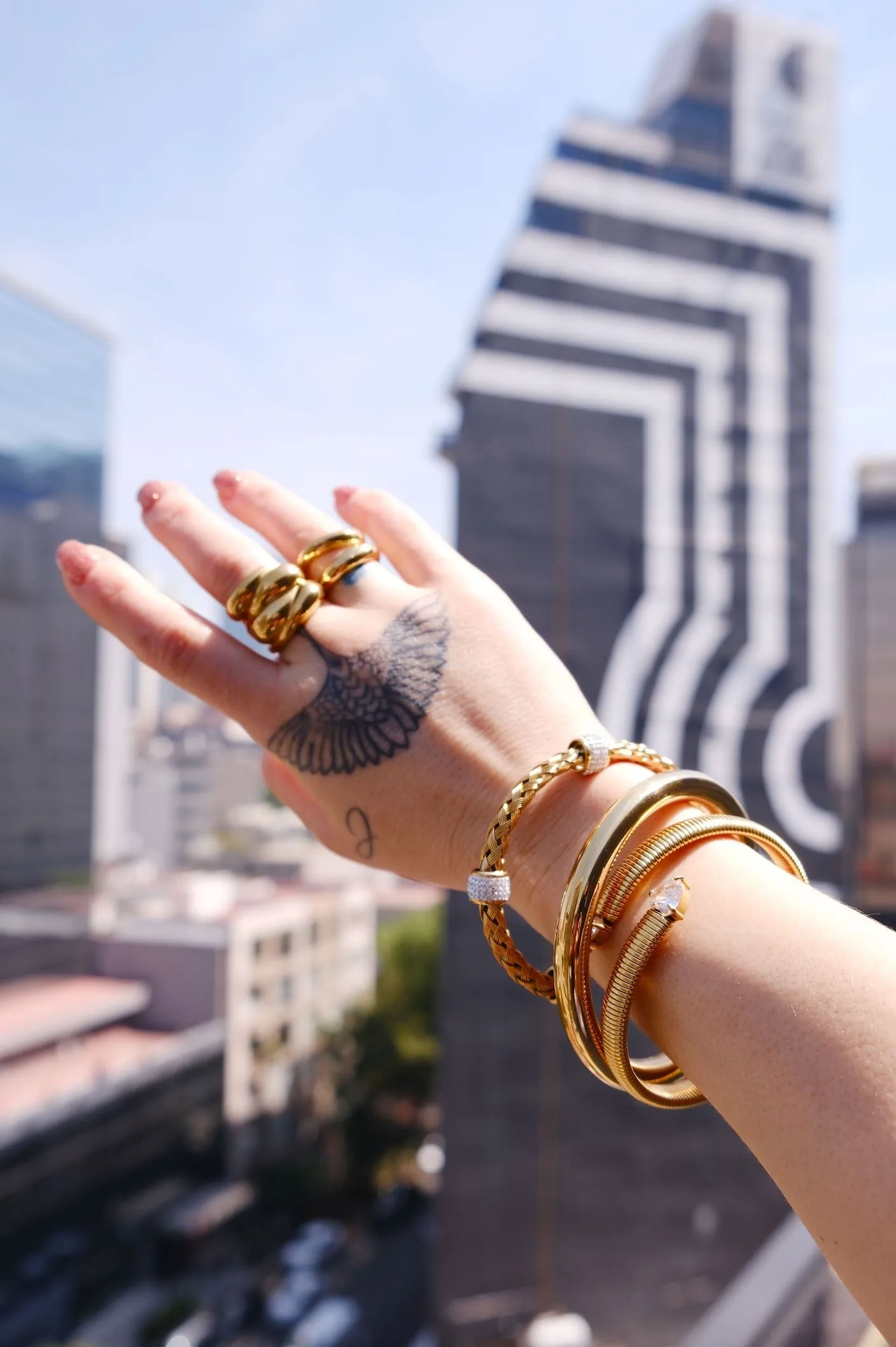 Aiden Bangle Cuff Bracelet sold by Mulberry and Grand product image thumbnail 2