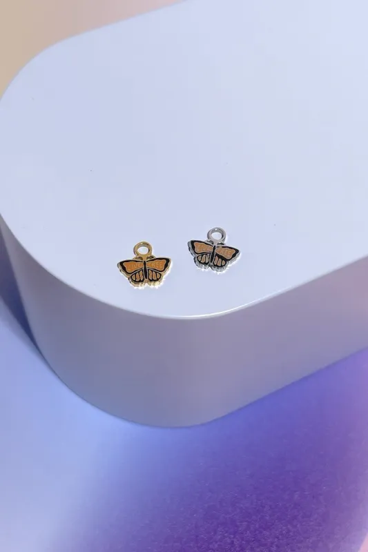 Live Free Butterfly Enamel Dangle Charm sold by Mulberry and Grand