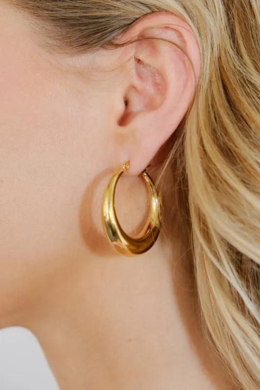 Golda Classic Hoop Earrings sold by Mulberry and Grand