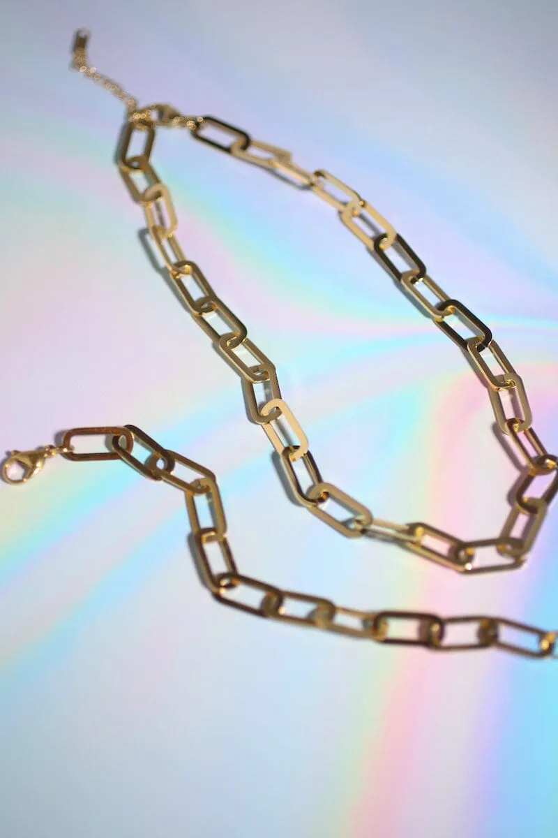 Paperclip Chain Link Bracelet sold by Mulberry and Grand product image thumbnail 3