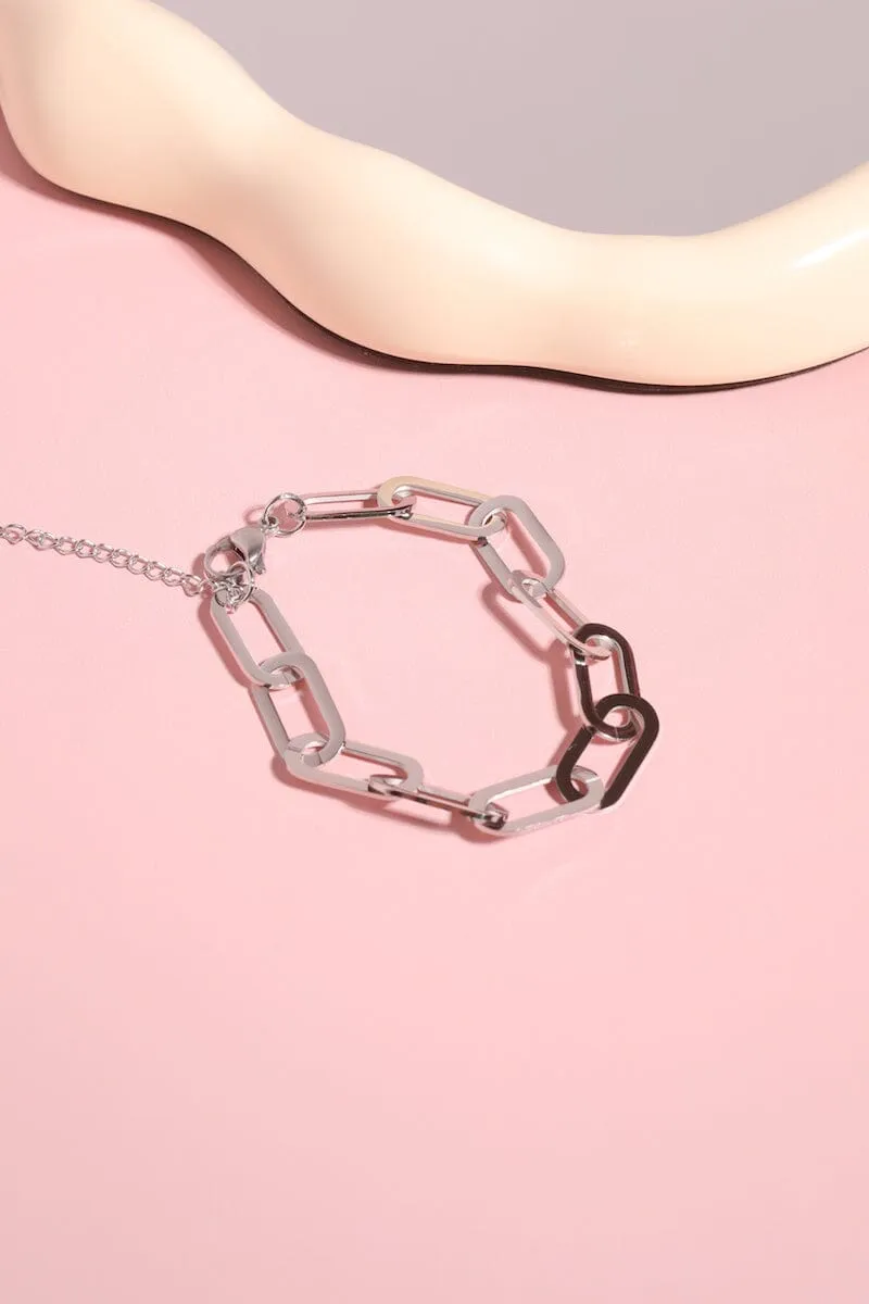 Paperclip Chain Link Bracelet sold by Mulberry and Grand