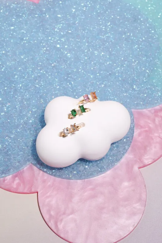 Open Crystal Midi Ring in Gold sold by Mulberry and Grand