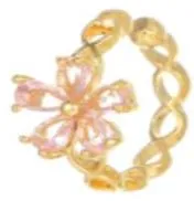 Alani Flower Crystal Ear Cuff sold by Mulberry and Grand