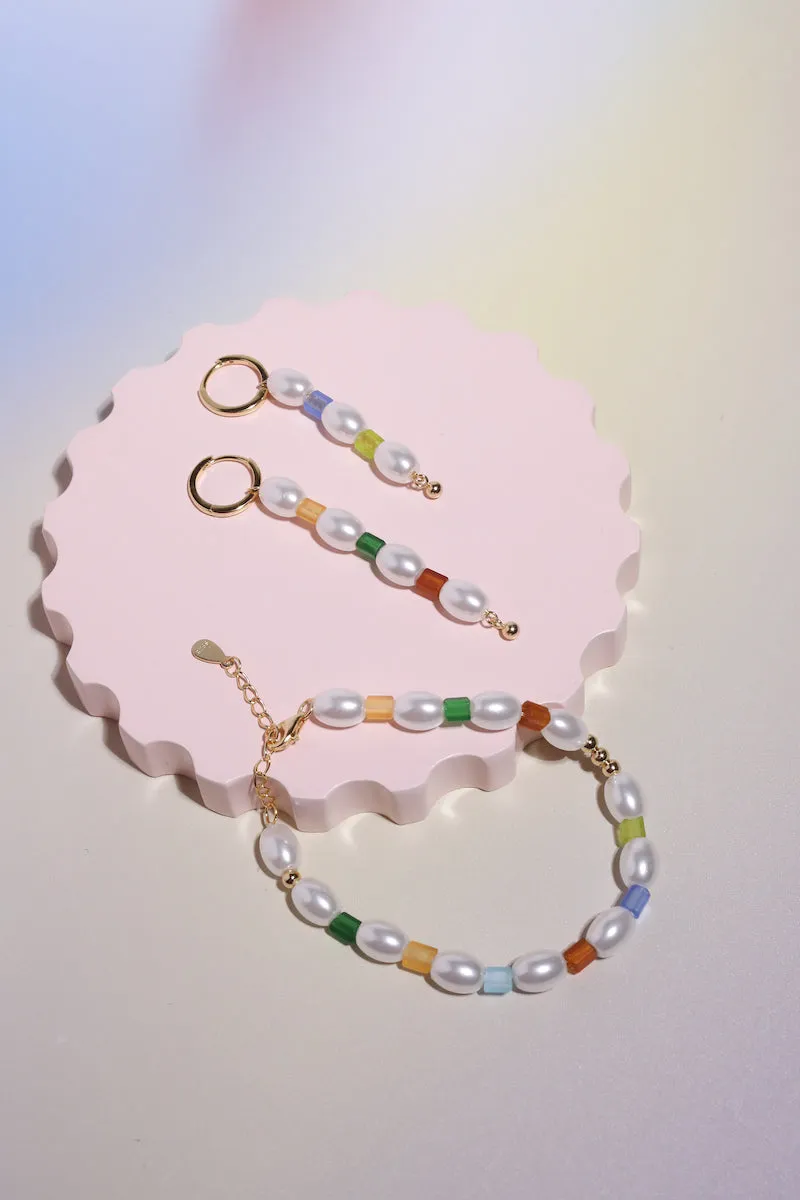 Colorful Pearl Sterling Silver Bracelet sold by Mulberry and Grand product image thumbnail 2