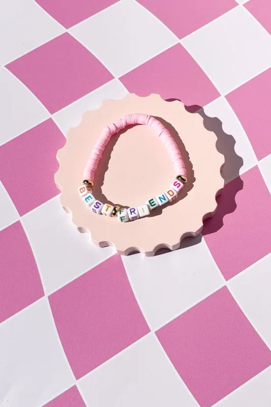 Best Friends Inspirational Beaded Bracelet sold by Mulberry and Grand