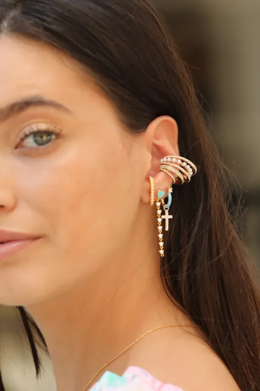 Cross Sterling Silver Dangle Charm sold by Mulberry and Grand