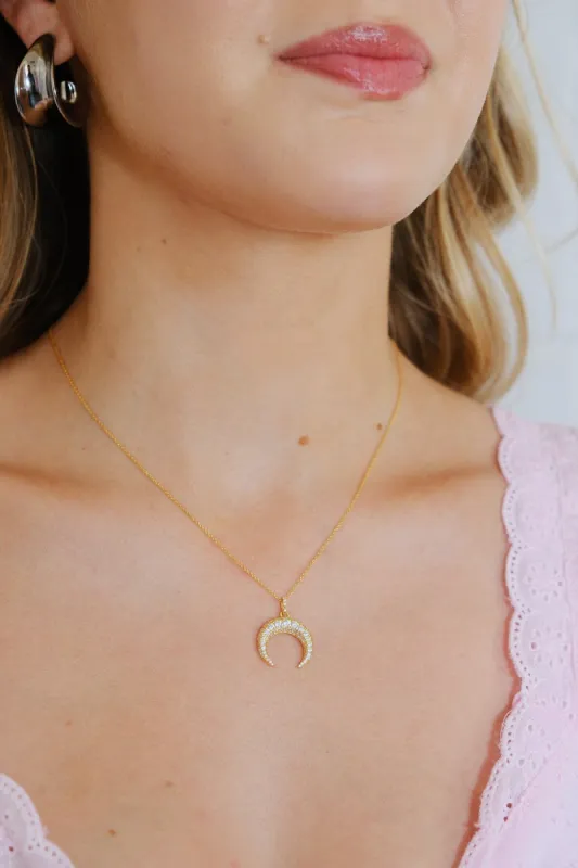 Horn Pendant Sterling Silver Necklace sold by Mulberry and Grand