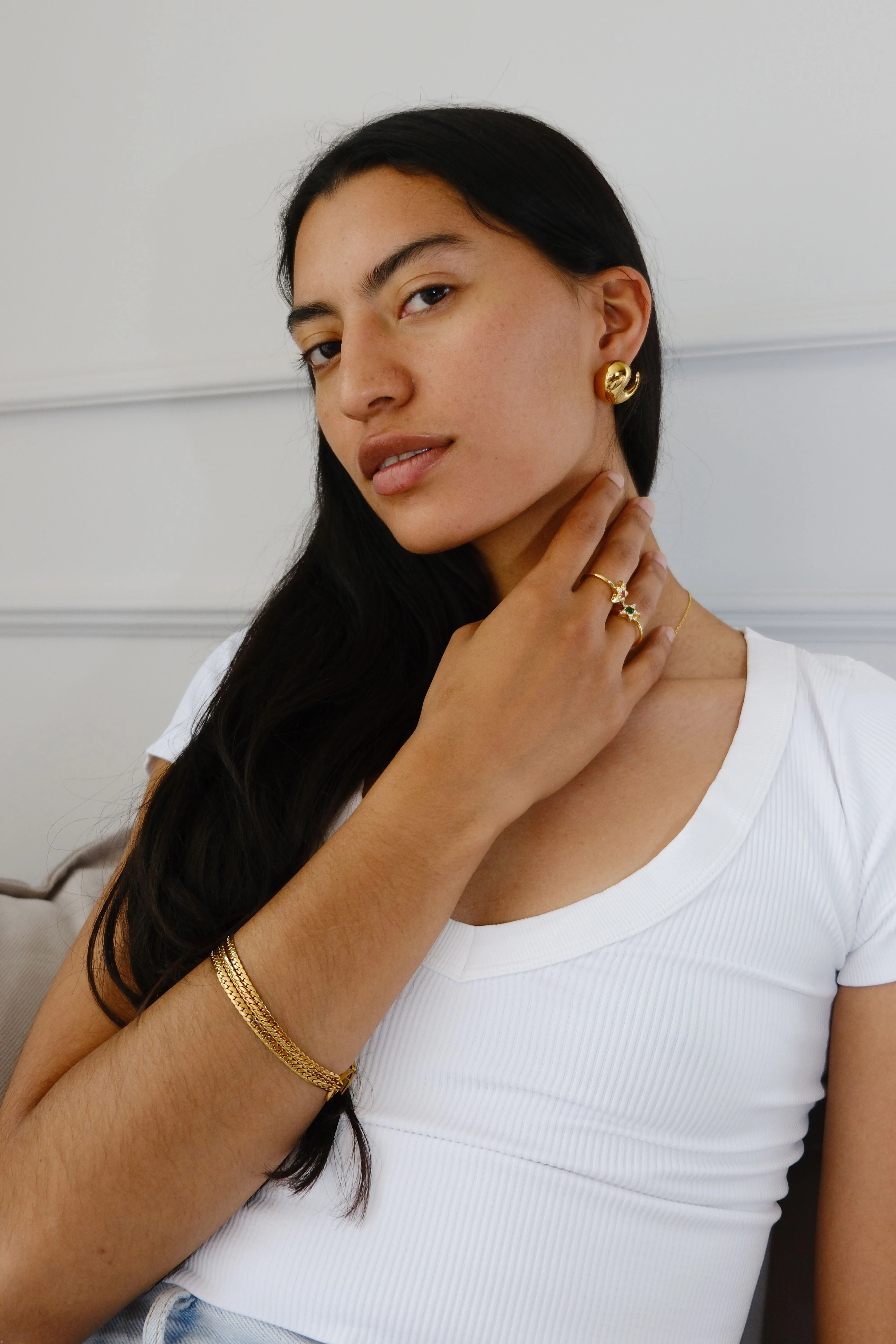 Snake Chain Clasp Bracelet sold by Mulberry and Grand