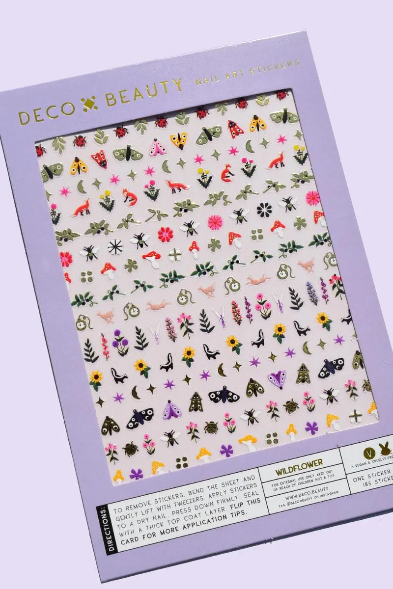Wildflower Nail Art Stickers sold by Mulberry and Grand