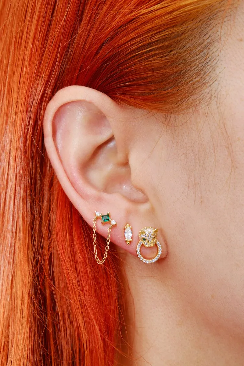 Lion's Gate Sterling Silver Stud Earrings sold by Mulberry and Grand