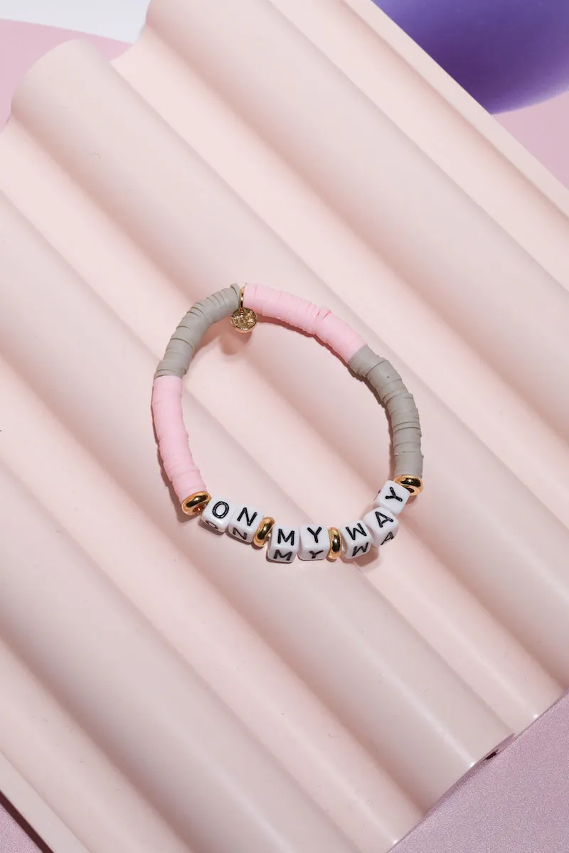 On My Way Inspirational Beaded Bracelet sold by Mulberry and Grand product image thumbnail 2