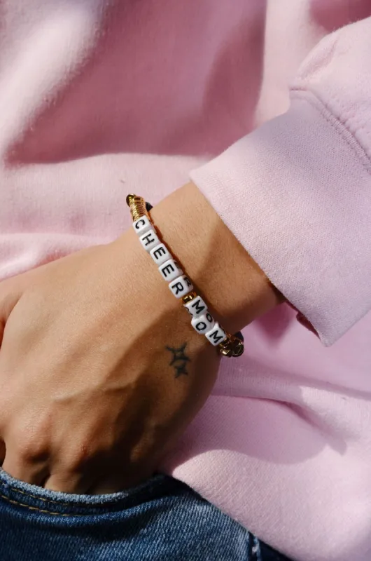 Cheer Mom Inspirational Beaded Bracelet sold by Mulberry and Grand